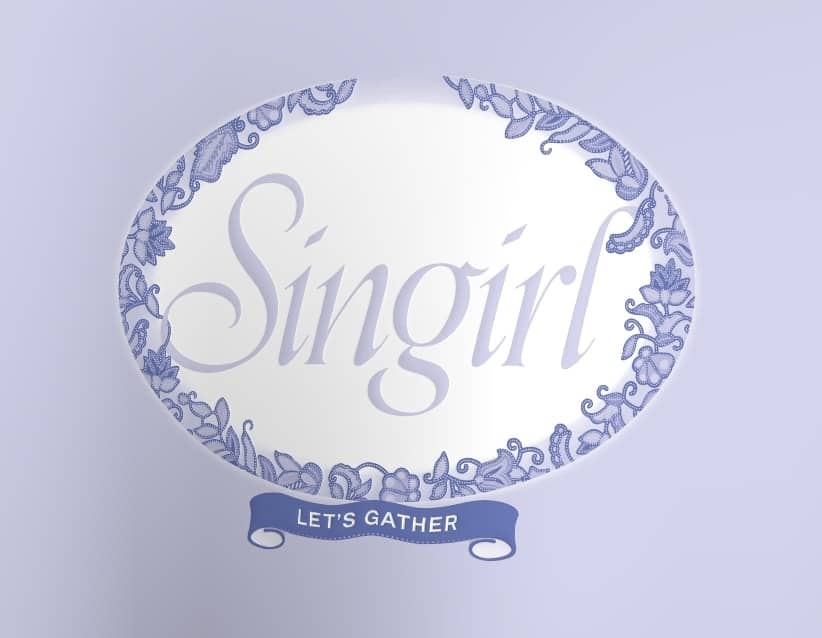 Screenshot of the Singirl website, a component of Amanda Heng's project.