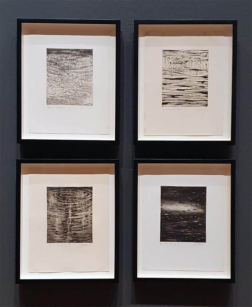 Flowing Series, 1983, etching and aquatint on paper.