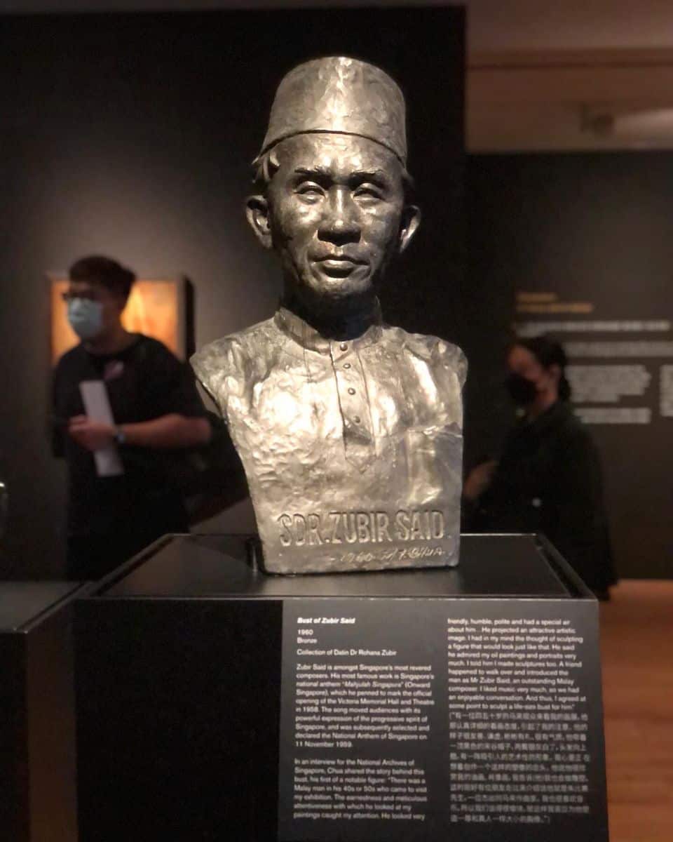 Featuring bust of Zubir Said