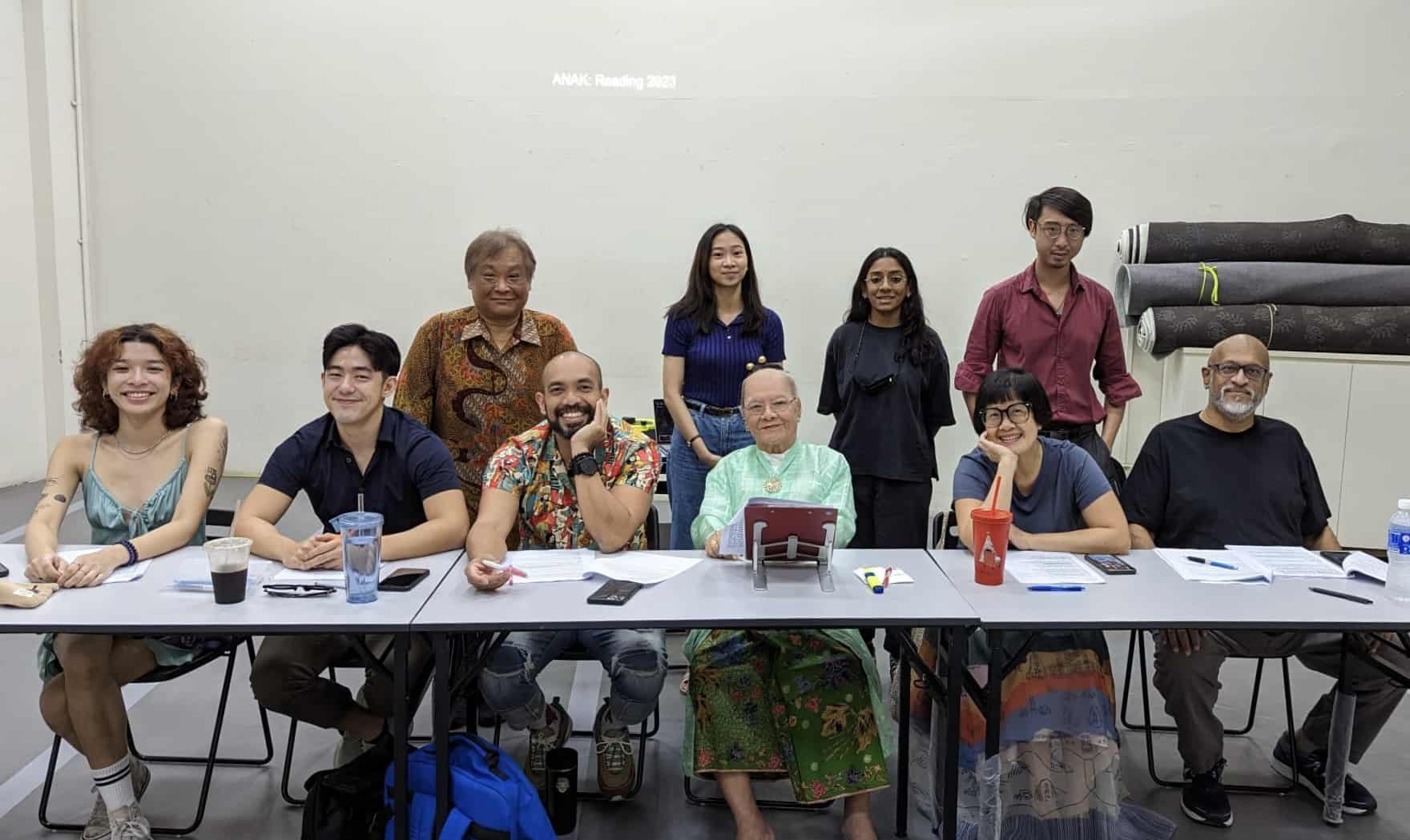 Jireh Koh (right, in the second row) with Director Alvin Tan (left, in the second row), producing team, and cast