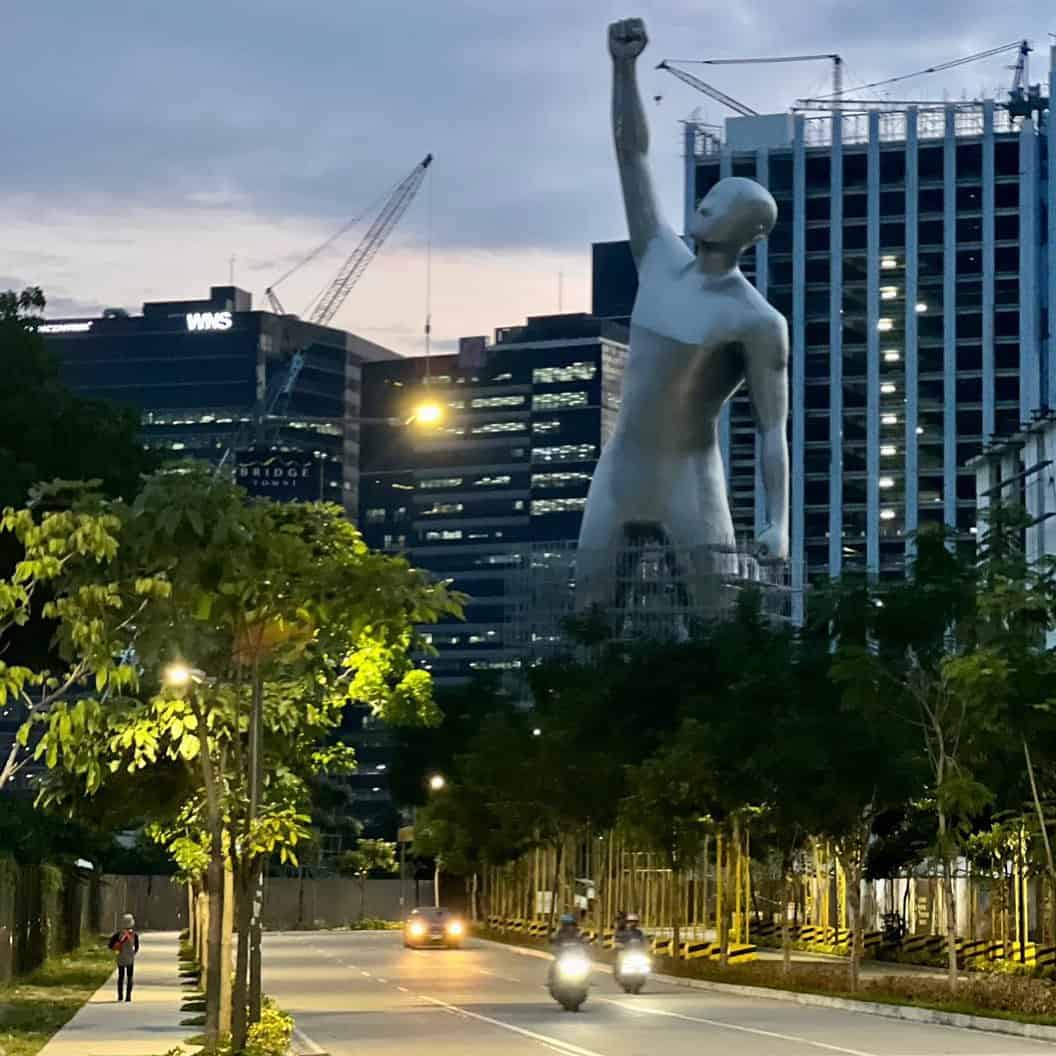 Image of The Victor under construction in Manila. Image credit: Studio JEFRE Facebook page.